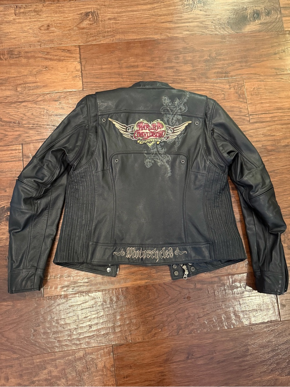 Harley-Davidson Black Leather Women’s Motorcycle Jacket *NEVER WORN
